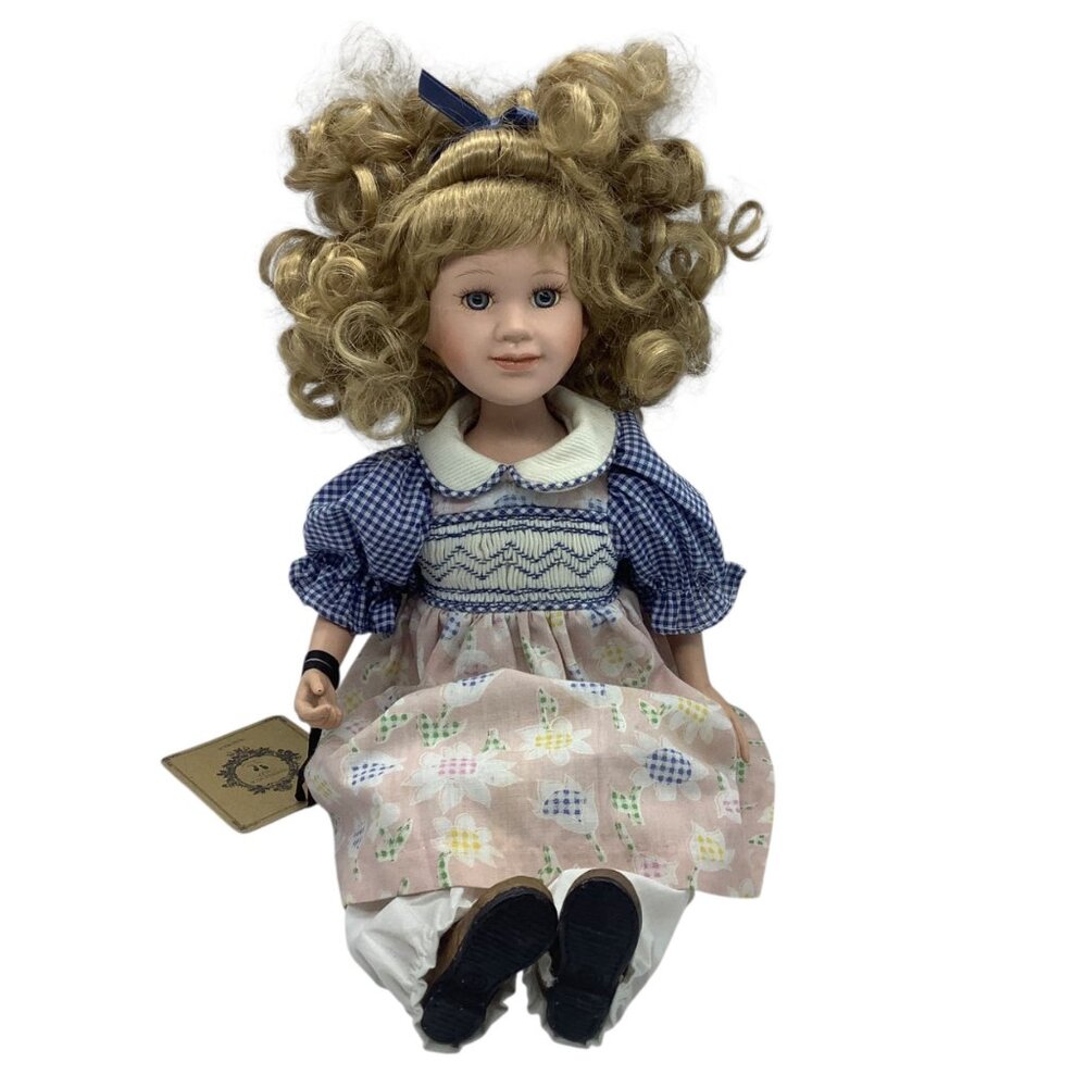 Vtg 2000 Yesterday's Child Andrea Boyds Collection Porcelain Doll 14”
